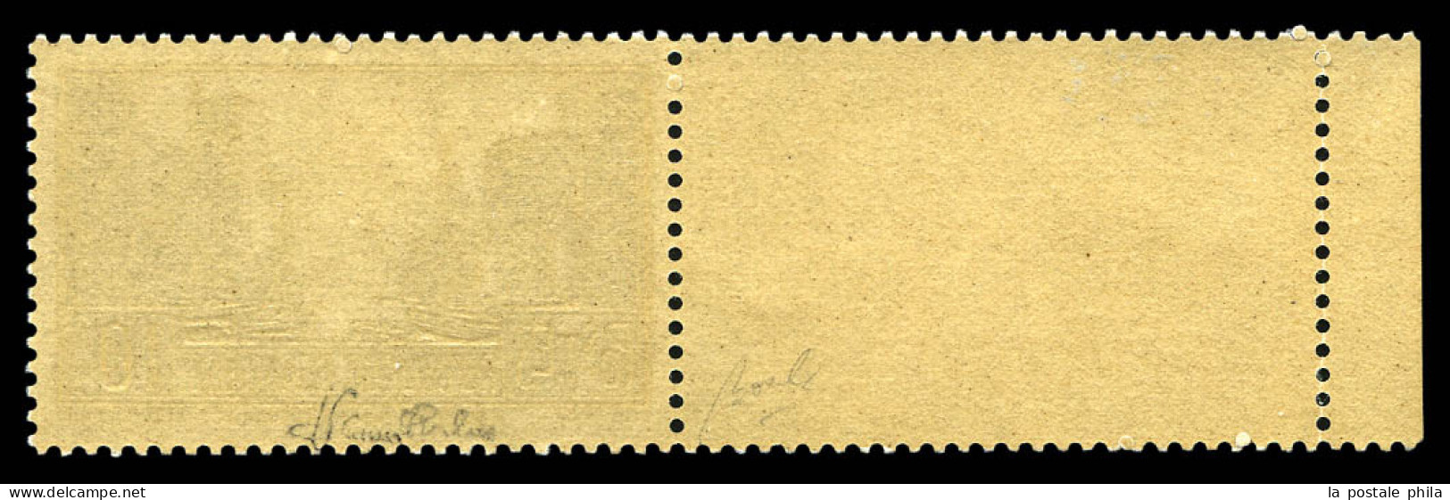 ** N°261C, Non émis: Port De La Rochelle, 10F OUTREMER VIF Type III Bord De Feuille Latéral Gauche, TRES BON CENTRAGE, G - Unused Stamps