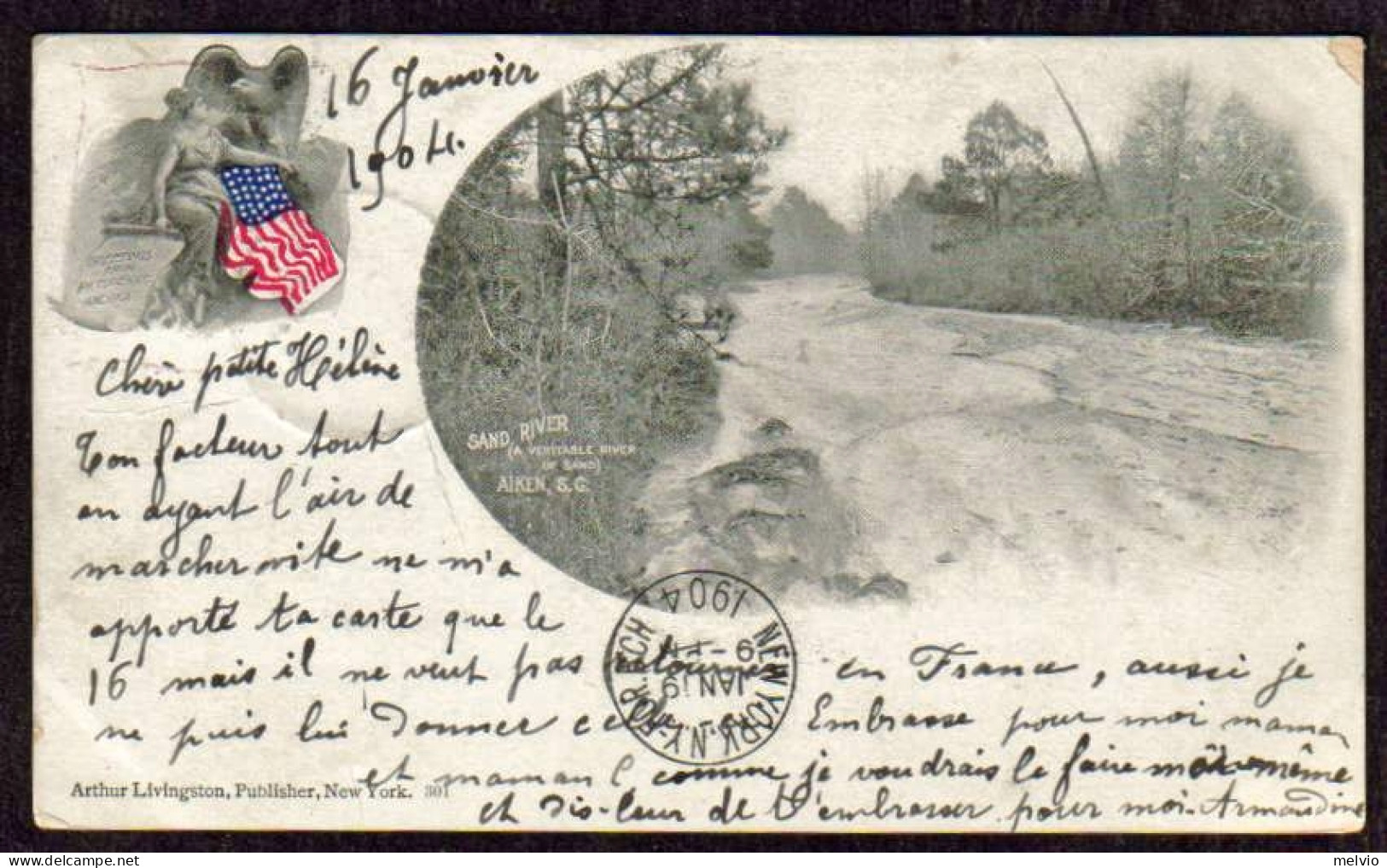 1904-"USA,Aiken S.C., Sand River" - Otros & Sin Clasificación