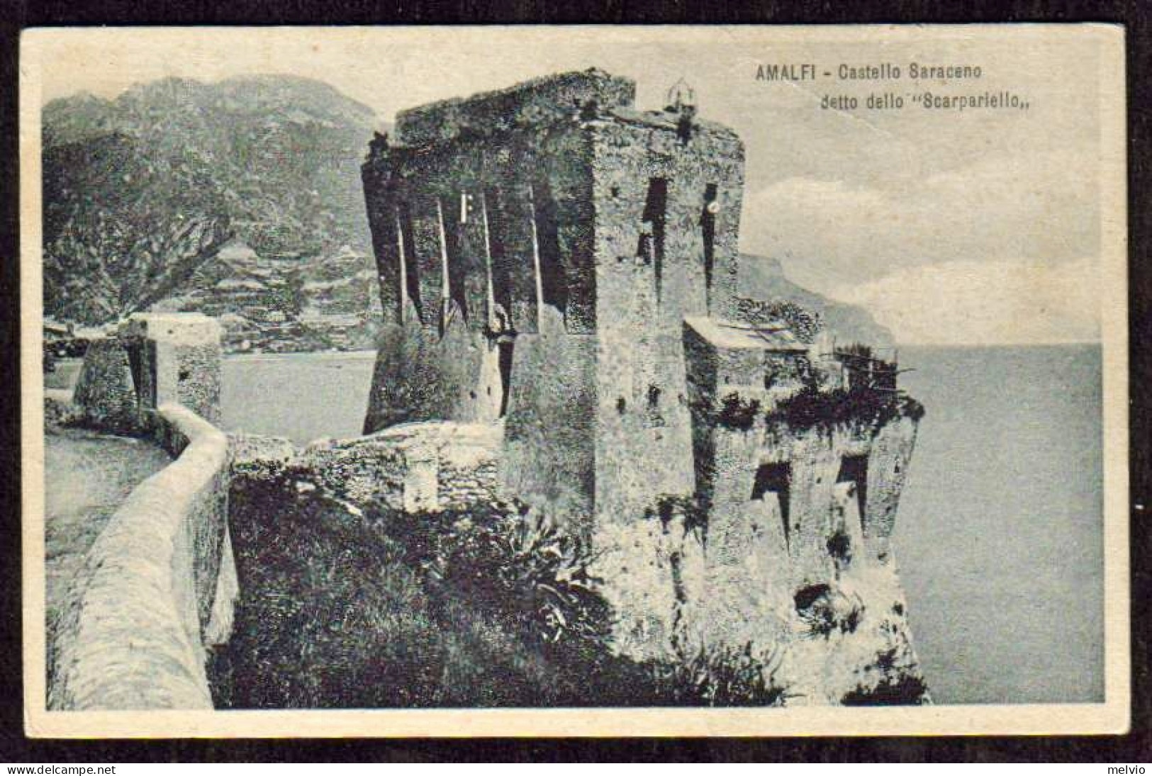 1930circa-"Amalfi Salerno, Vista Del Castello Saraceno,detto Scarpariello " - Salerno