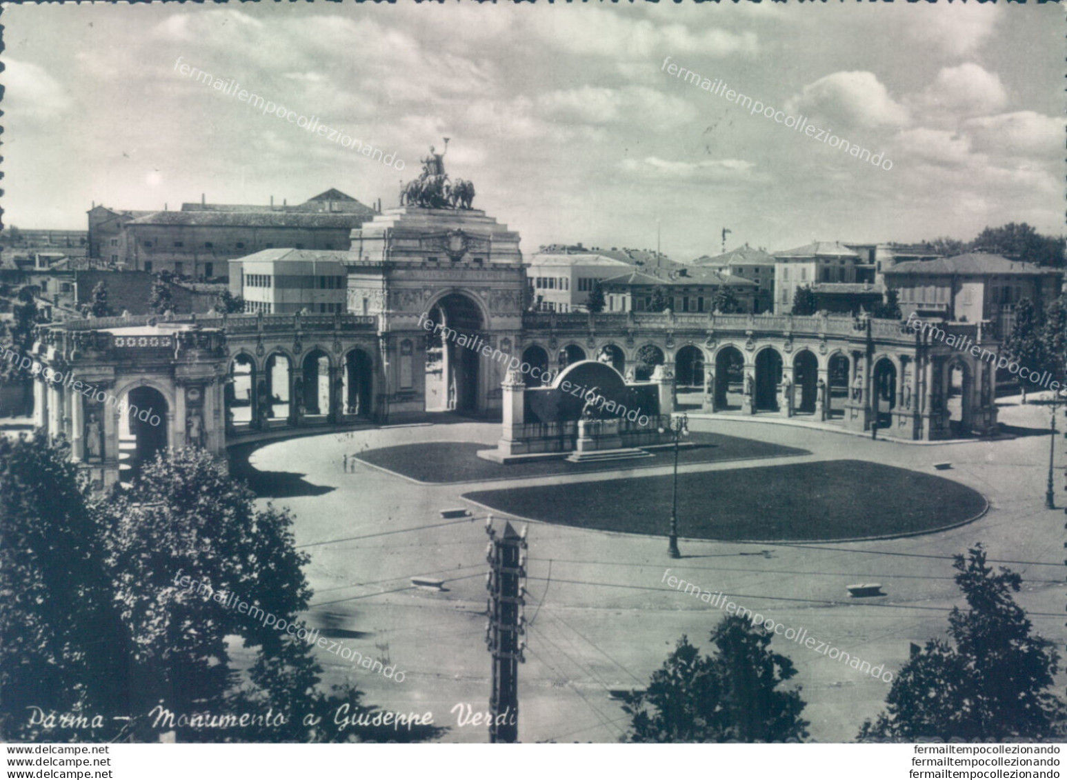 Z631 Cartolina Parma Citta' Monumento A Giuseppe Verdi - Parma