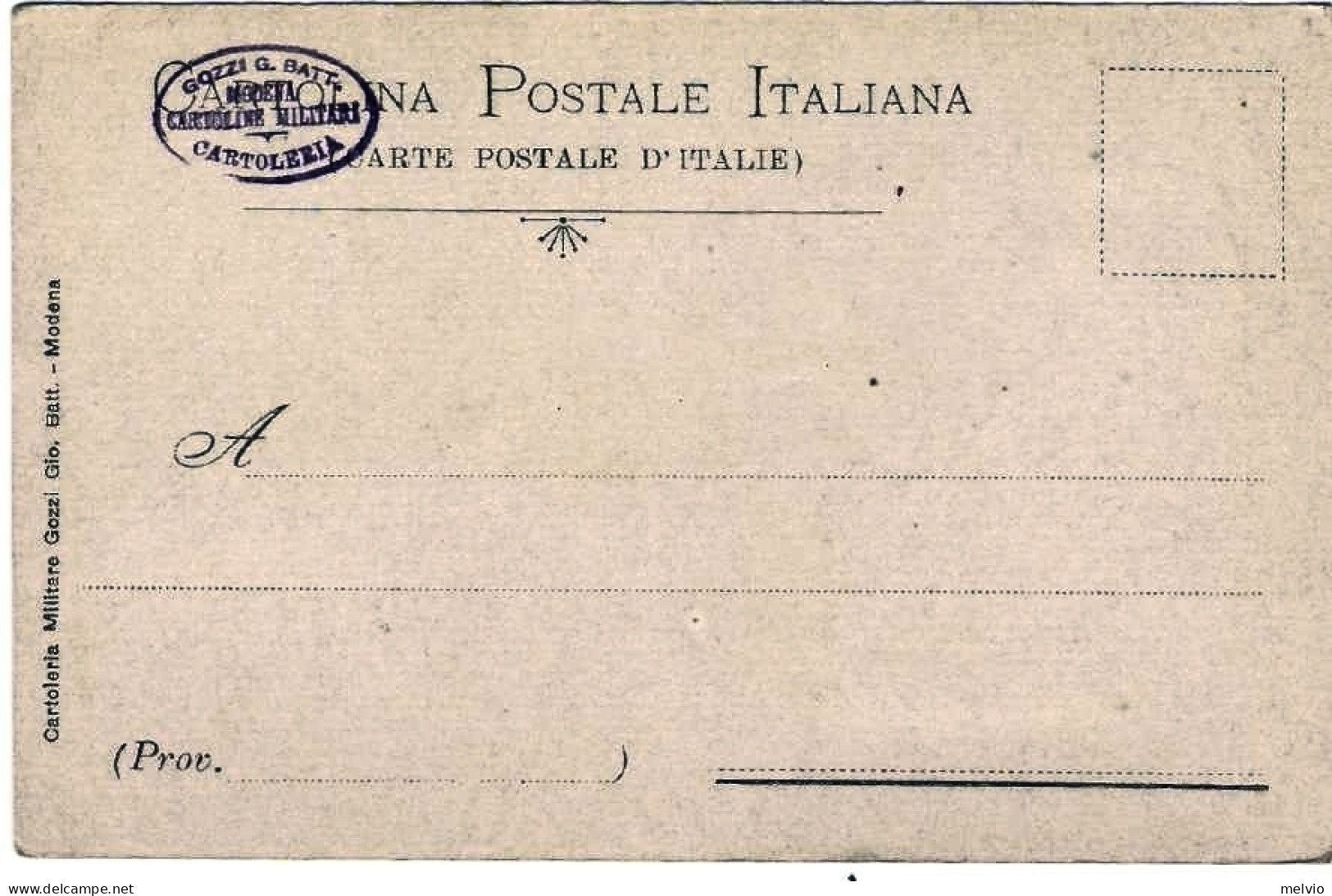 1903-cartolina Reggimentale Lancieri Vittorio Emanuele II, Erinnofilo Difettoso - Erinnophilie