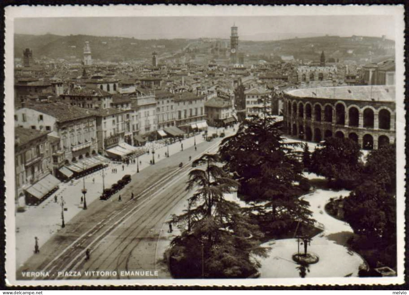 1930circa-"Verona,piazza Vittorio Emanuele" - Verona