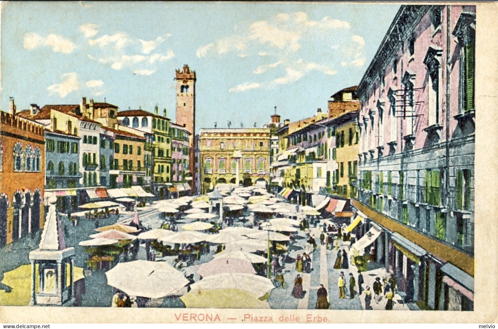 1930circa-"Verona,piazza Delle Erbe" - Verona