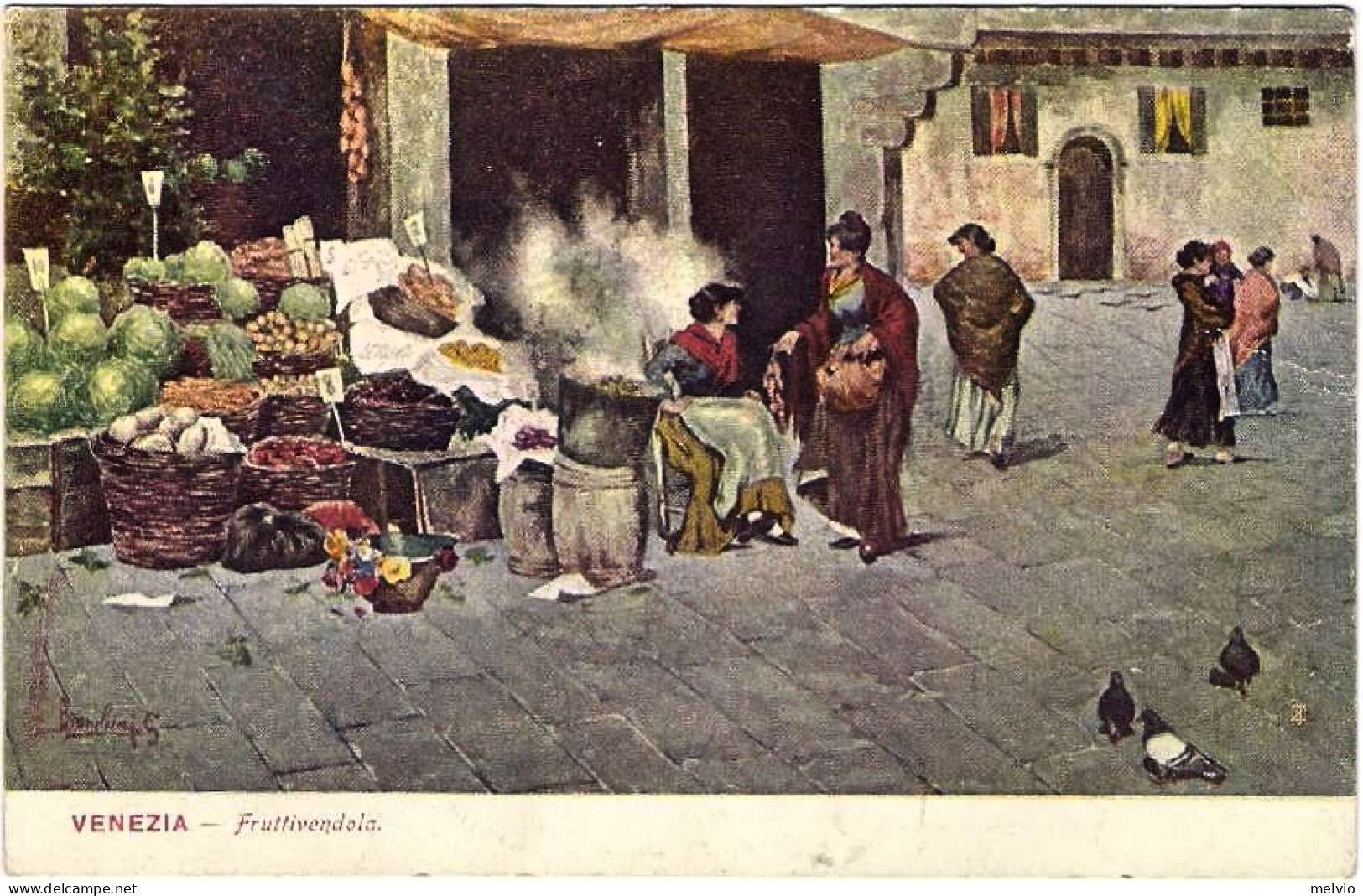 1904circa-illustrata Di Venezia-fruttivendola - Venezia (Venice)