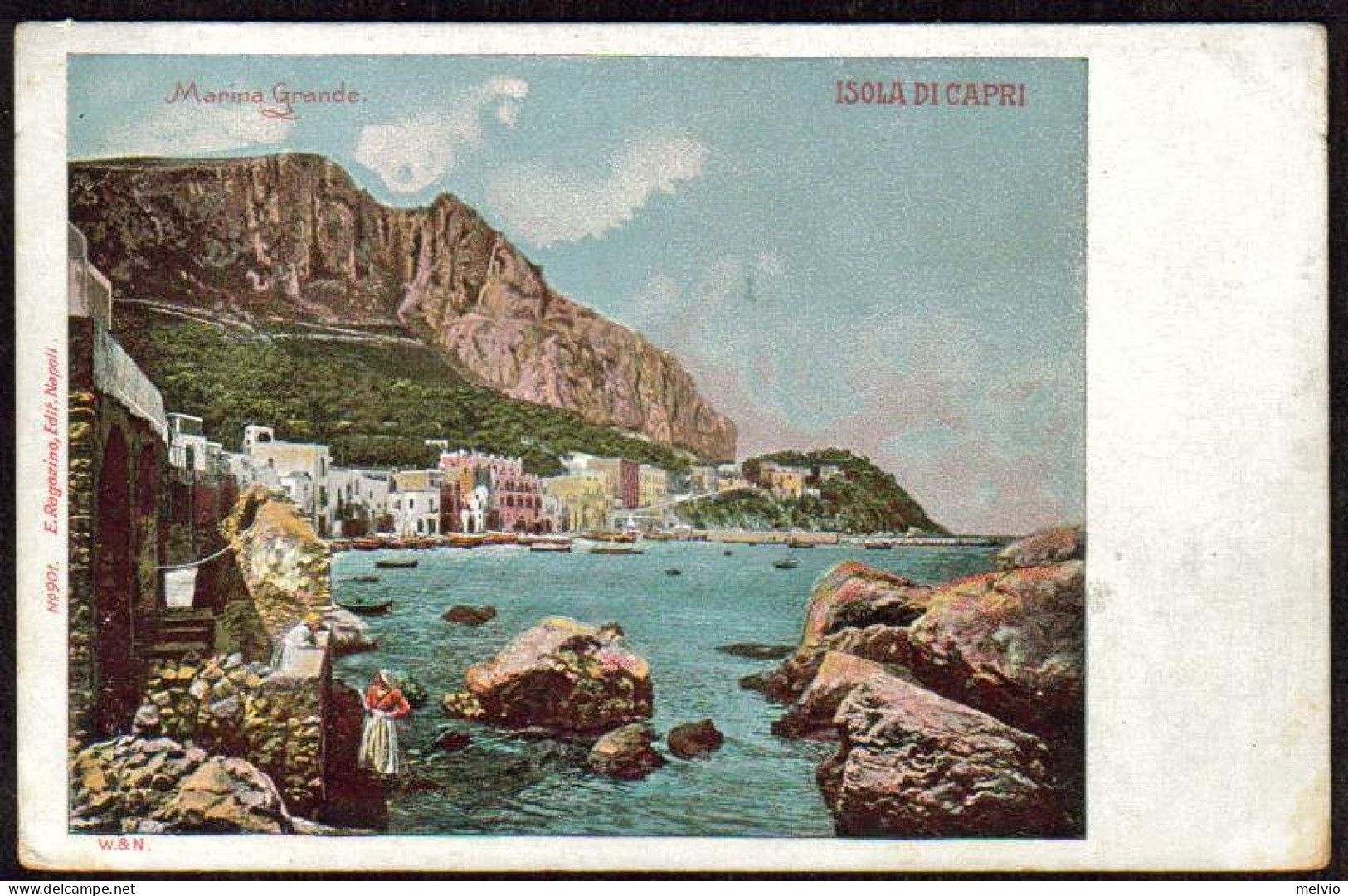 1900circa-"Capri Napoli,veduta Di Marina Grande" - Napoli (Naples)