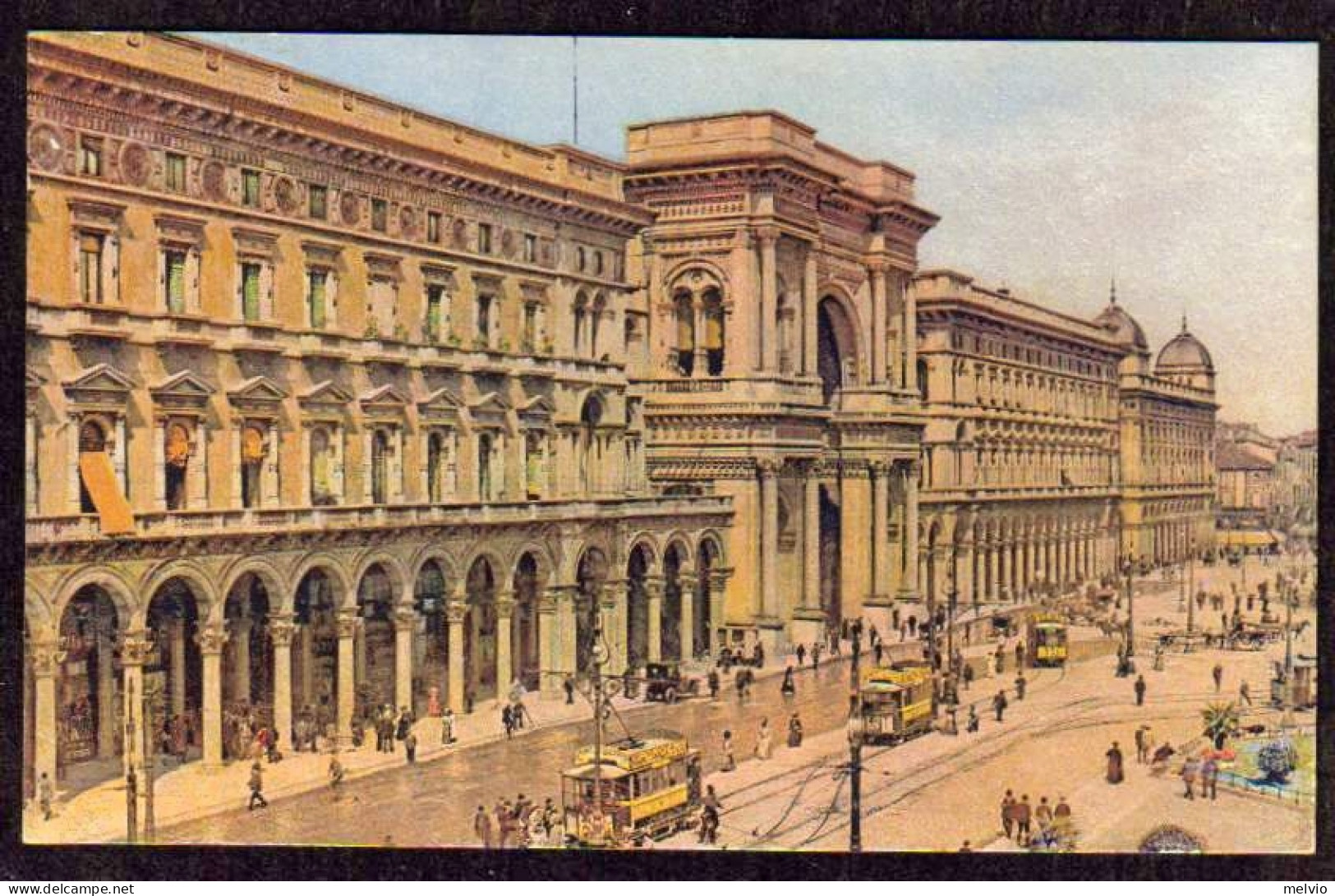 1930-"Milano,Portici Settentrionali Con Trams" - Milano (Mailand)