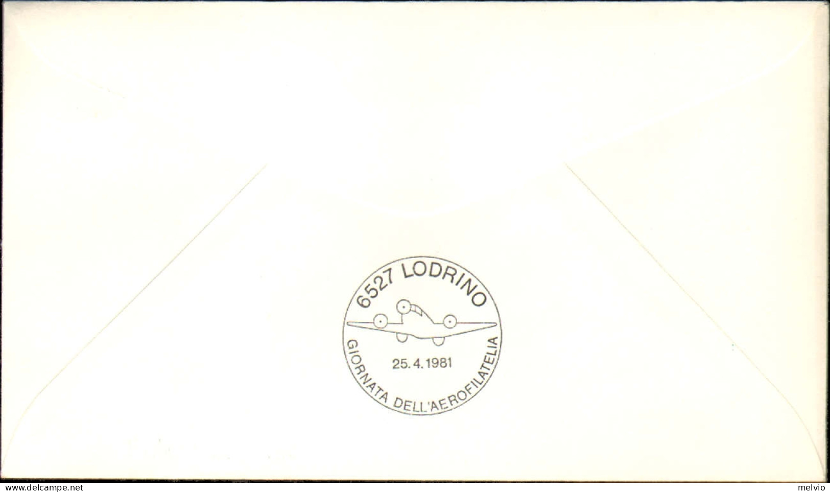 1981-volo Milano-Lodrino-Bosco/Gurin - Airmail