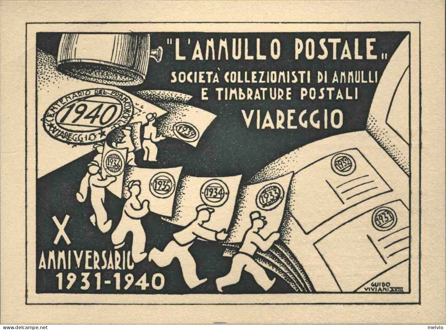 1940-"L'annullo Postale-societa' Collezionisti Di Annulli E Timbrature Postali V - Advertising