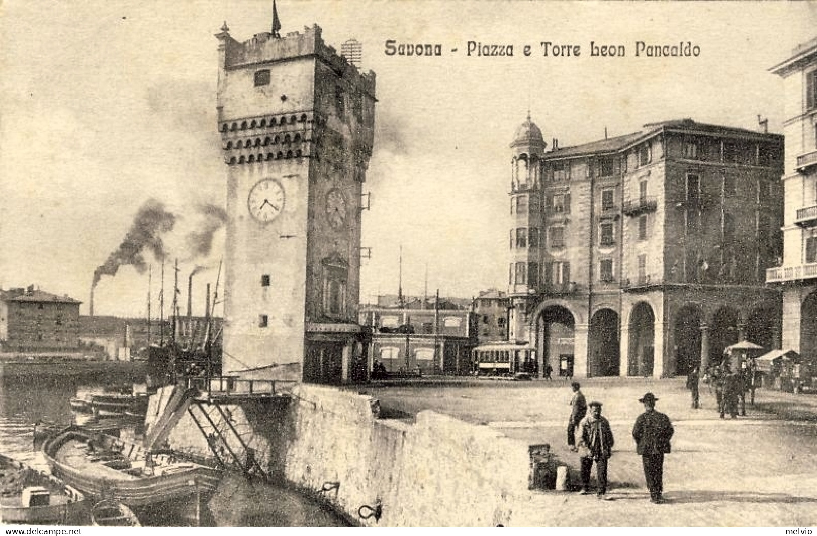 1920ca.-"Savona Piazza E Torre Leon Pancaldo" - Savona