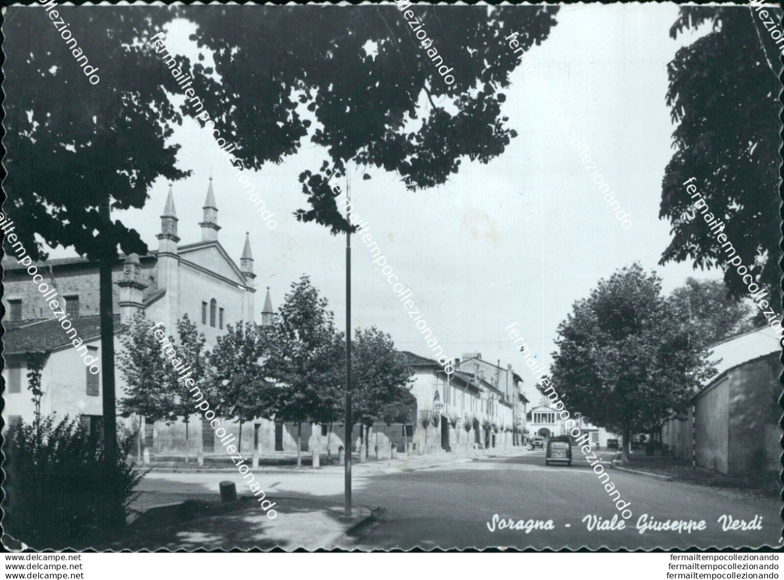 Bn151 Cartolina Soragna Viale Giuseppe Verdi Provincia Di Parma - Parma