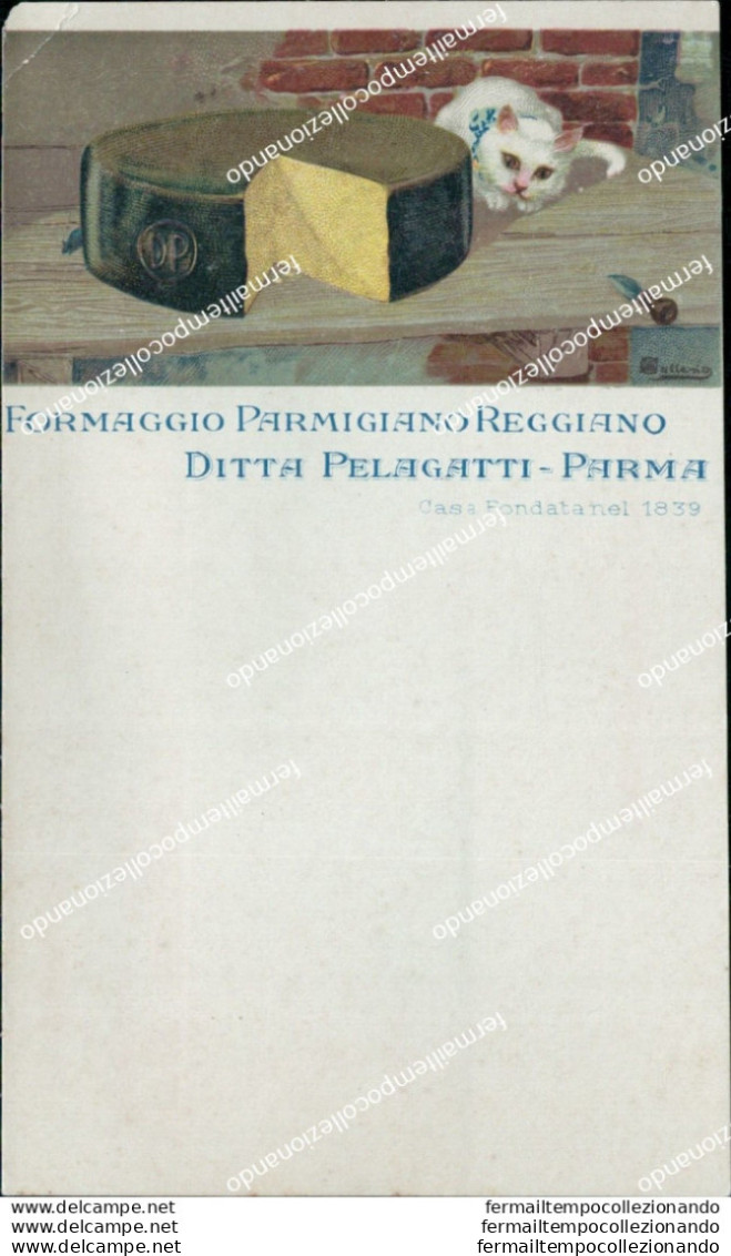 Ad775 Cartolina Pubblicitaria Parma Formaggio Parmigiano Reggiano Pelegatti - Parma