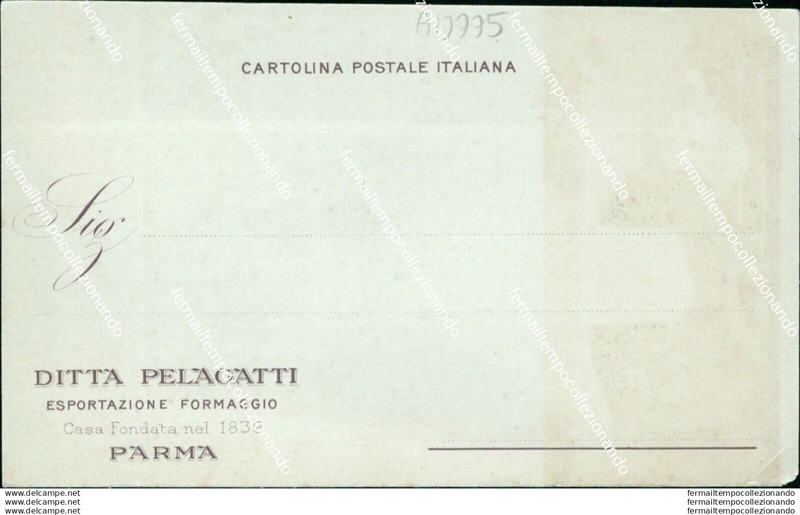 Ad775 Cartolina Pubblicitaria Parma Formaggio Parmigiano Reggiano Pelegatti - Parma