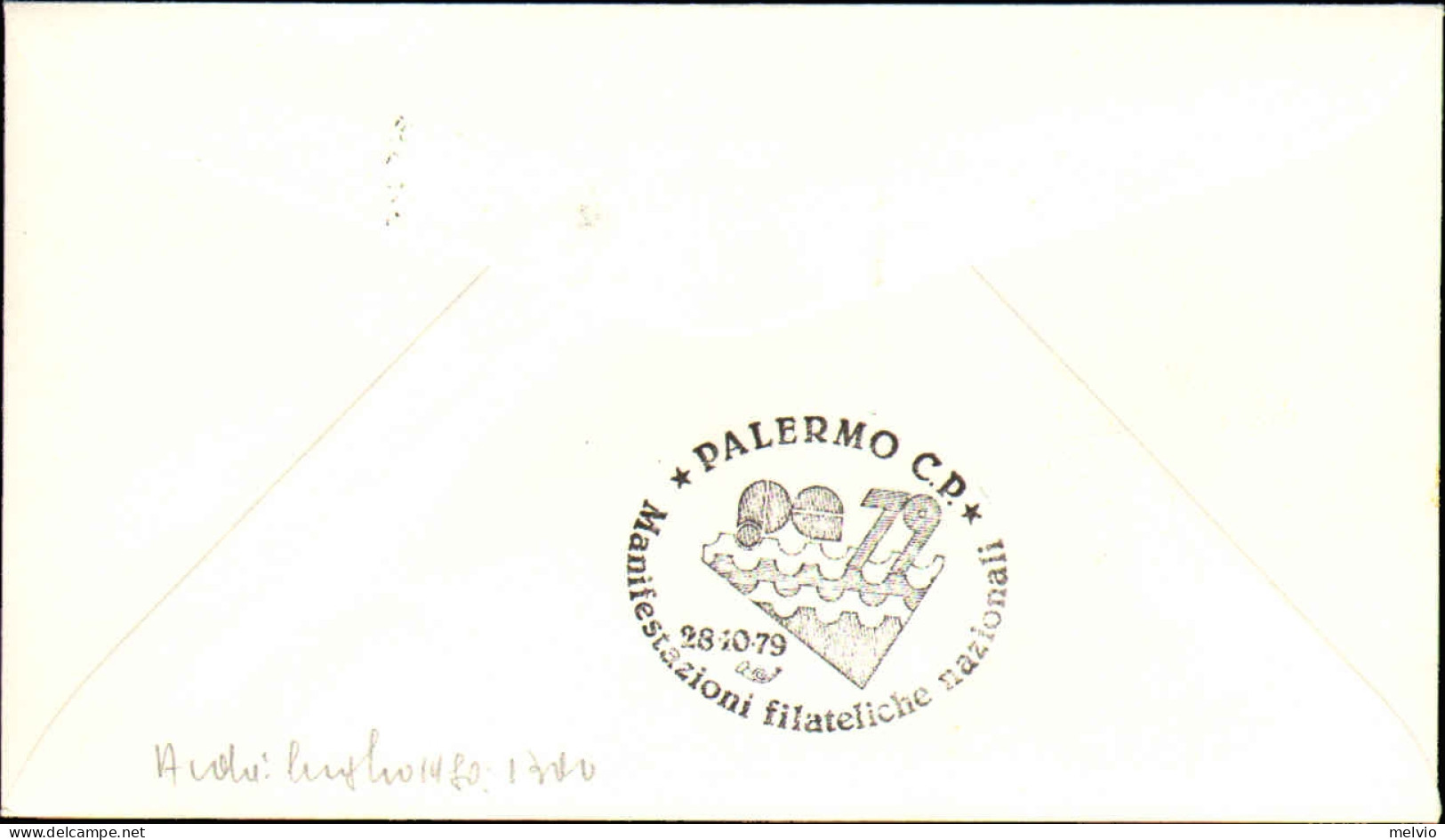 1979-Alitalia Corriere Aereo Speciale Roma-Palermo Per La Manifestazione Filatel - Poste Aérienne