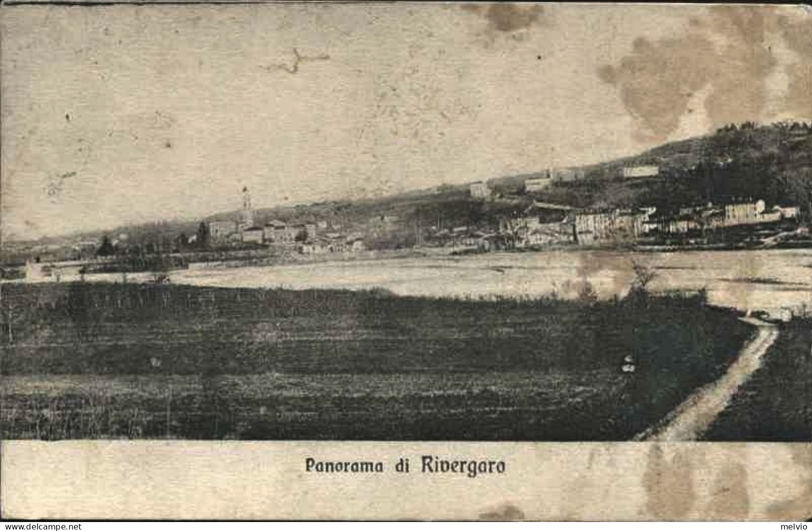 1920-"Panorama Di Rivergaro"macchiata, Affrancata 10c.Leoni Con Annullo Di River - Piacenza