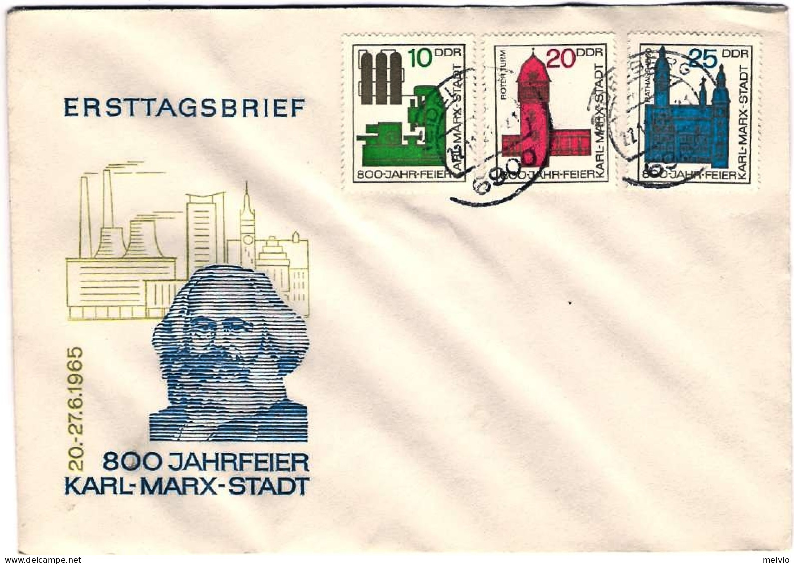 1960circa-Germania DDR - Storia Postale