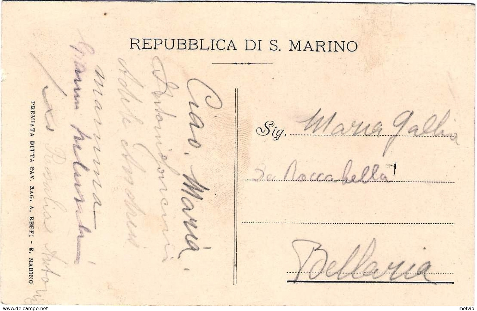 1930circa-inno Nazionale Della Repubblica Di San Marino - Storia Postale