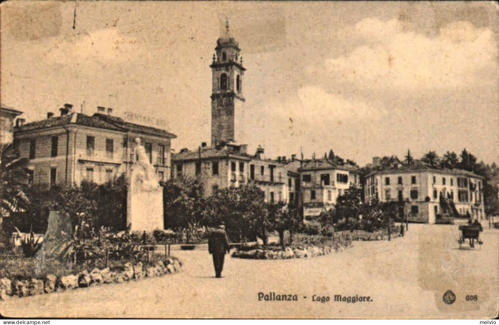 1910-"Lago Maggiore-Pallanza Verbania "annullo Natante Locarno Arona - Verbania