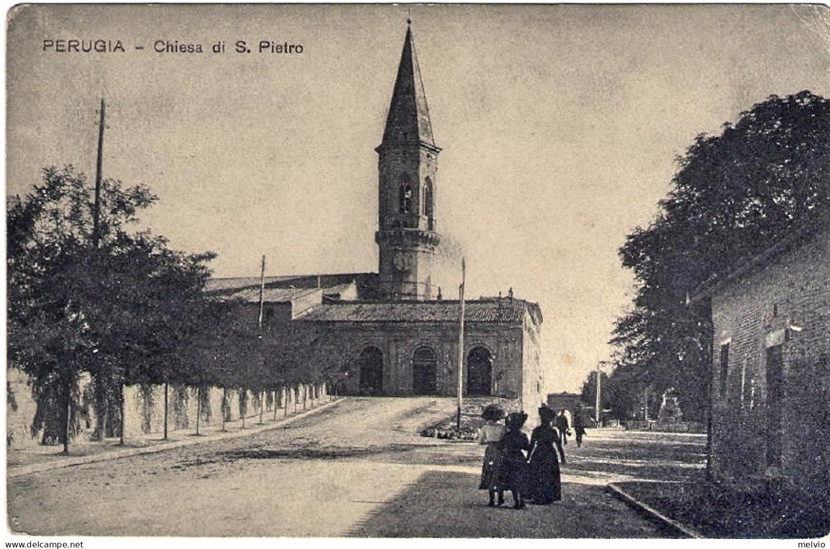 1930circa-"Perugia-chiesa Di S.Pietro" - Perugia