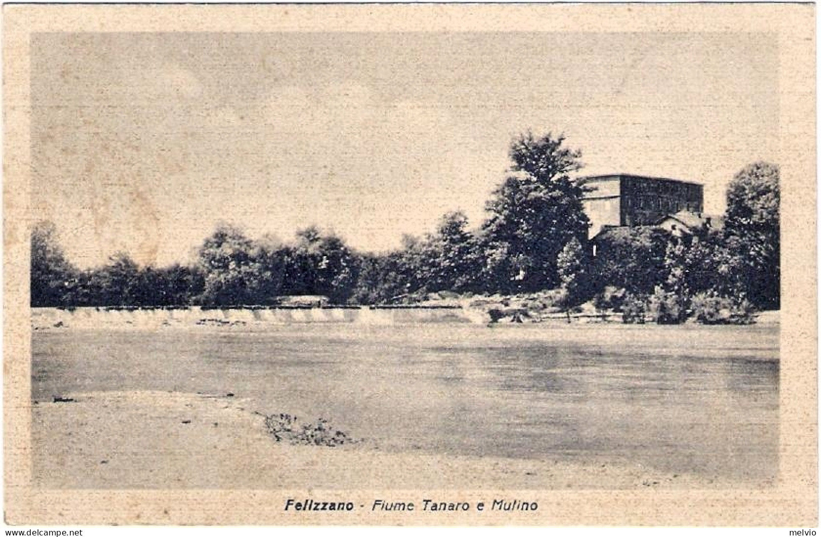 1954-cartolina Felizzano Alessandria Fiume Tanaro E Mulino,viaggiata - Alessandria