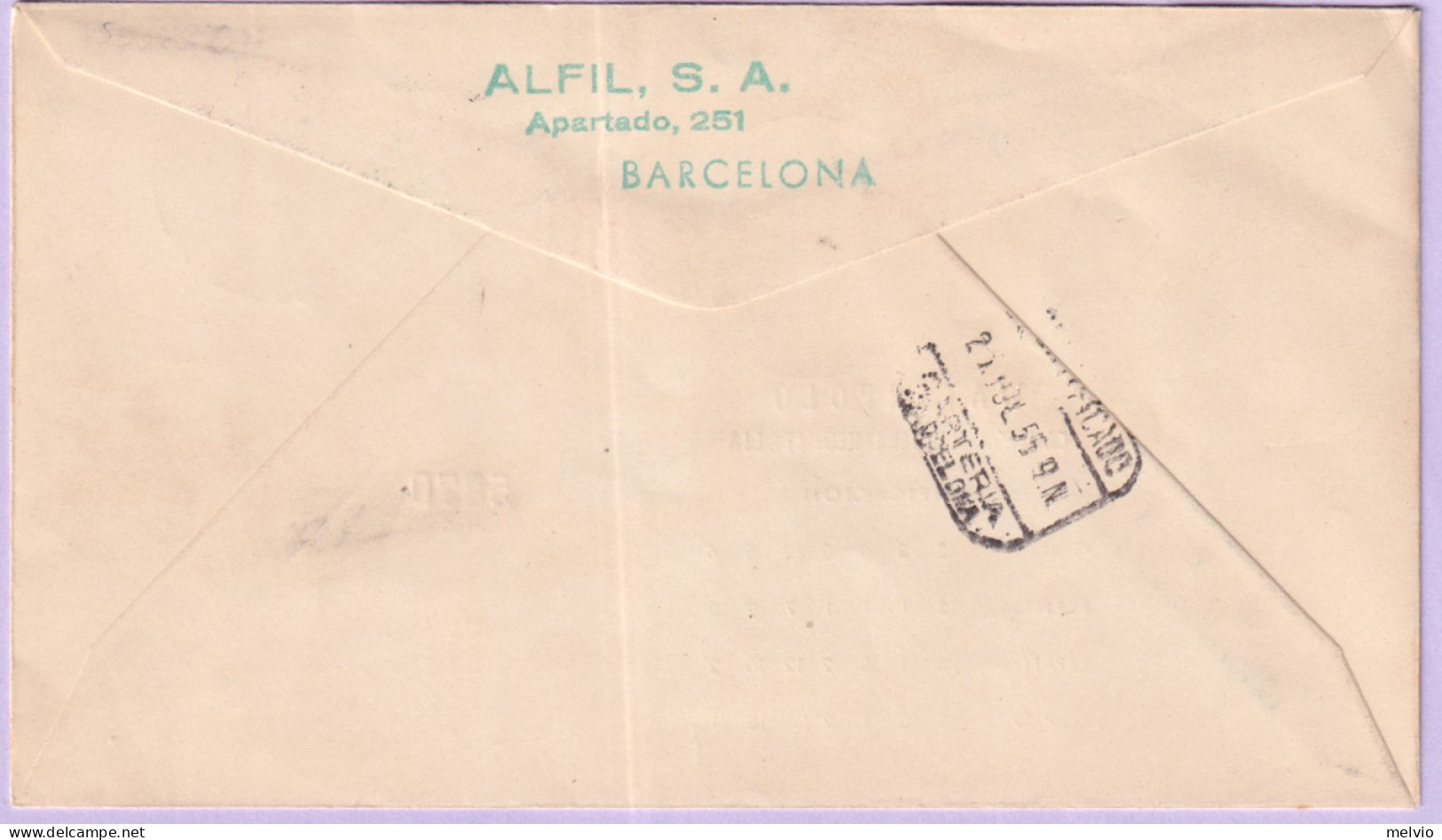 1955-SPAGNA Giochi Mediterraneo Pallanuoto (24.7) Annullo Speciale - Other & Unclassified