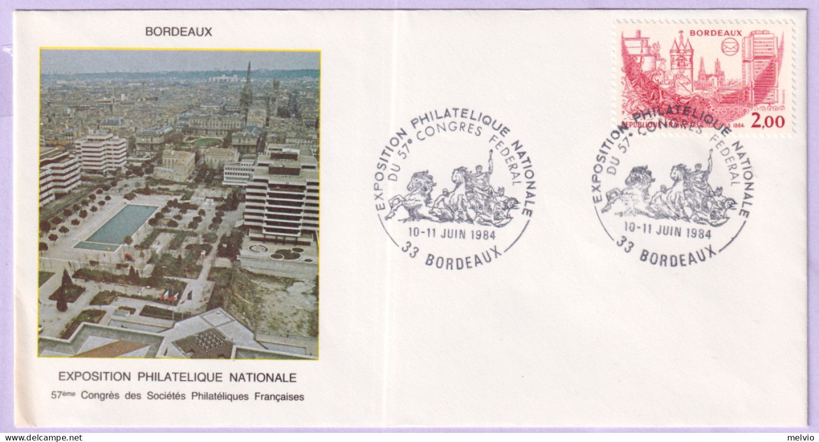1984-Francia Bordeaux Espos. Filatelica (2318) Fdc - 1980-1989