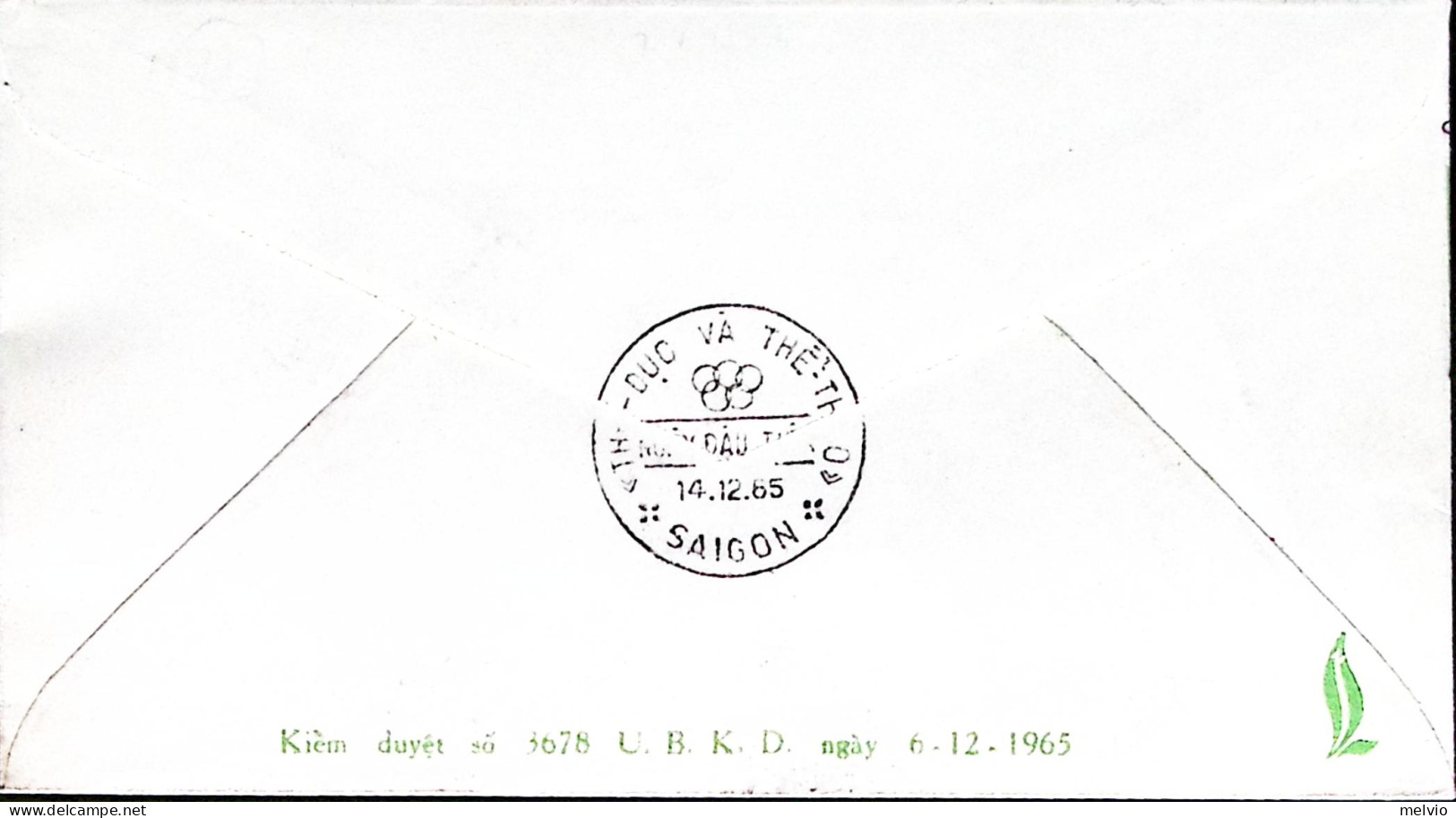 1965-Vietnam Del Sud 3^ Giochi Olimpici Sud Est Asiatico Serie Cpl. (275/8) Fdc - Vietnam