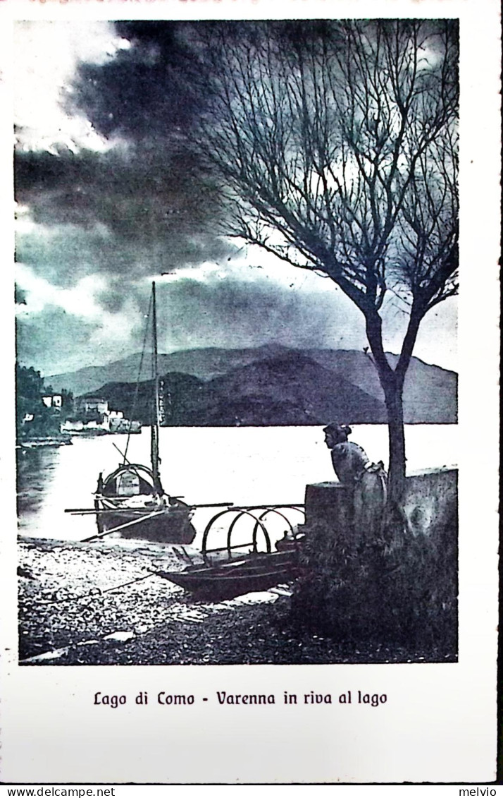 1916-LAGO Di COMO Varenna In Riva Al Lago Viaggiata Natante Colico Como 28/(A) C - Como