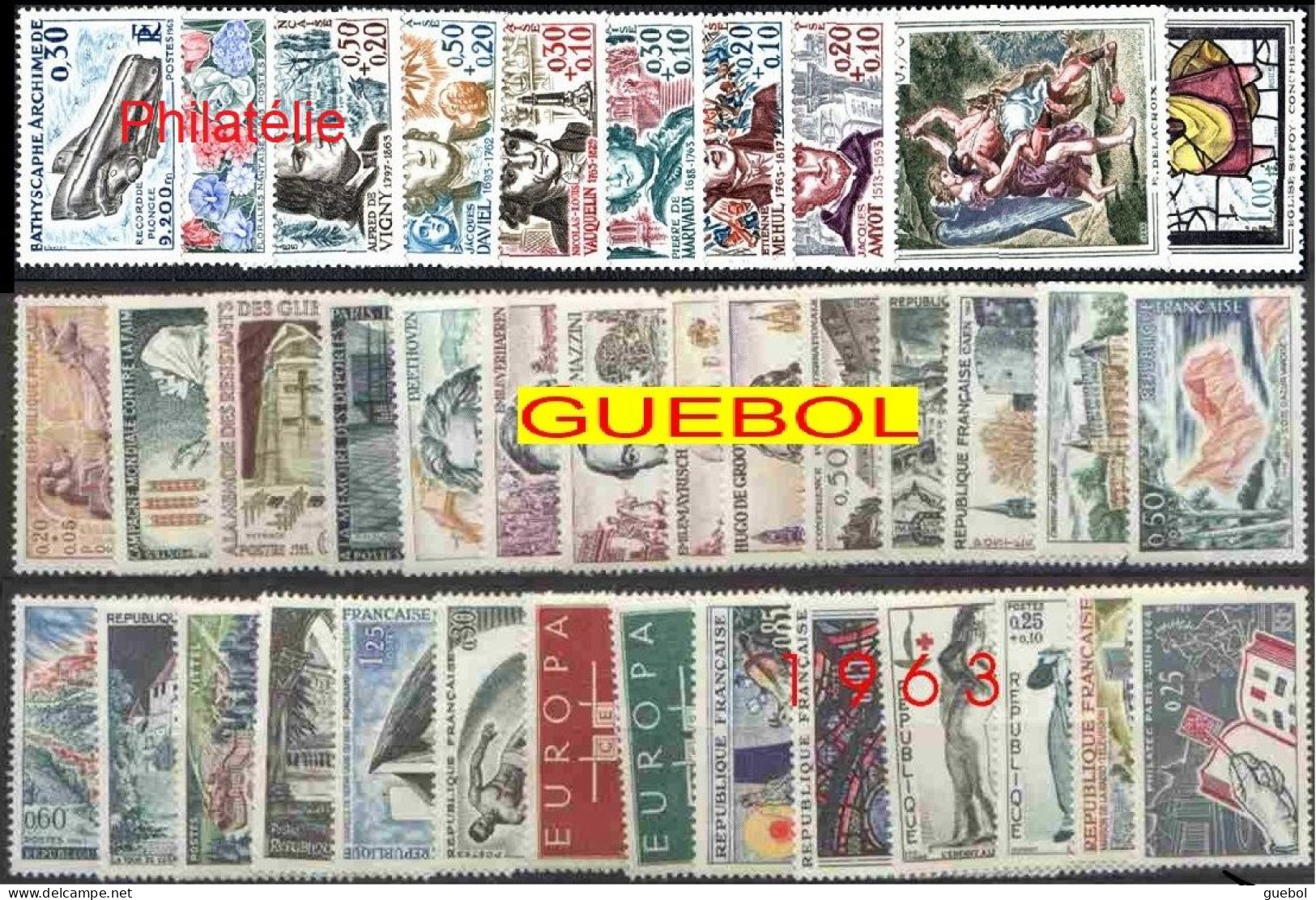 France N° 1368 à 1403 ** Série Complète - Unused Stamps