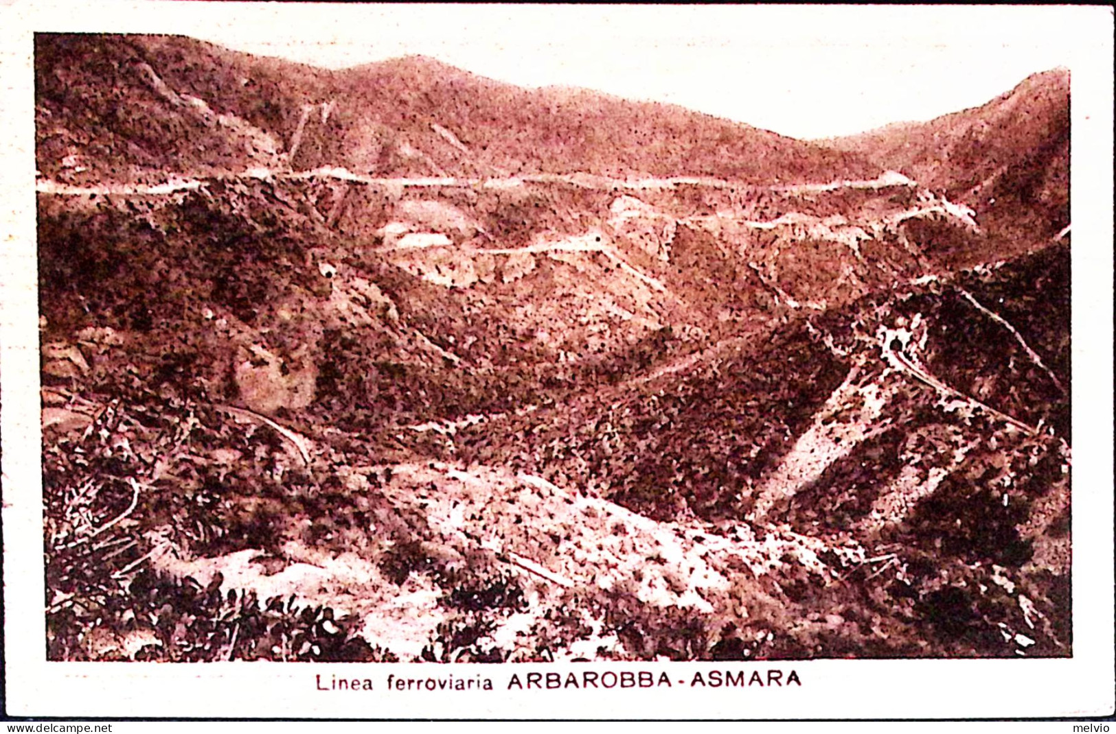 1936-ERITREA Linea Ferroviaria Arbarobba-Asmara Viaggiata Asmara (20.3) Affranca - Erythrée