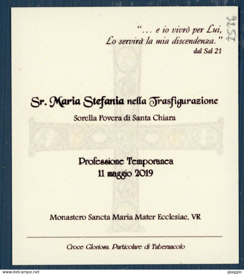 °°° Santino N. 9257 - Professione Temporanea °°° - Religione & Esoterismo