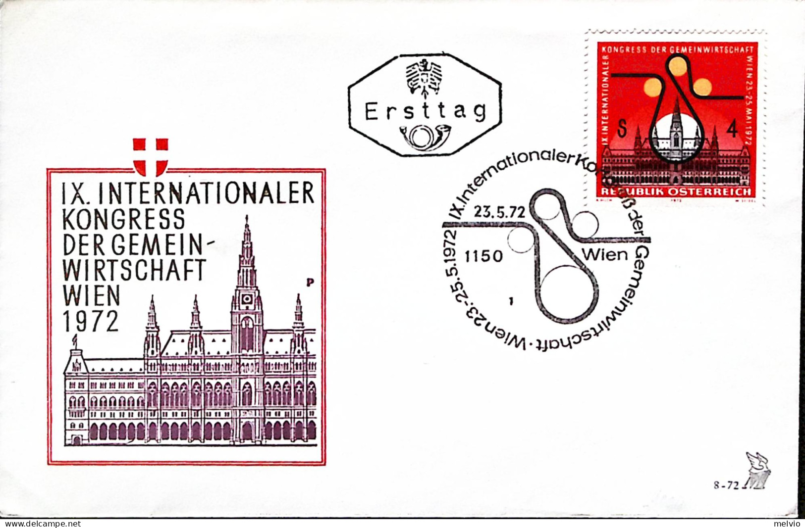 1972-Austria 9 Congresso Economia Collettivista Fdc - FDC