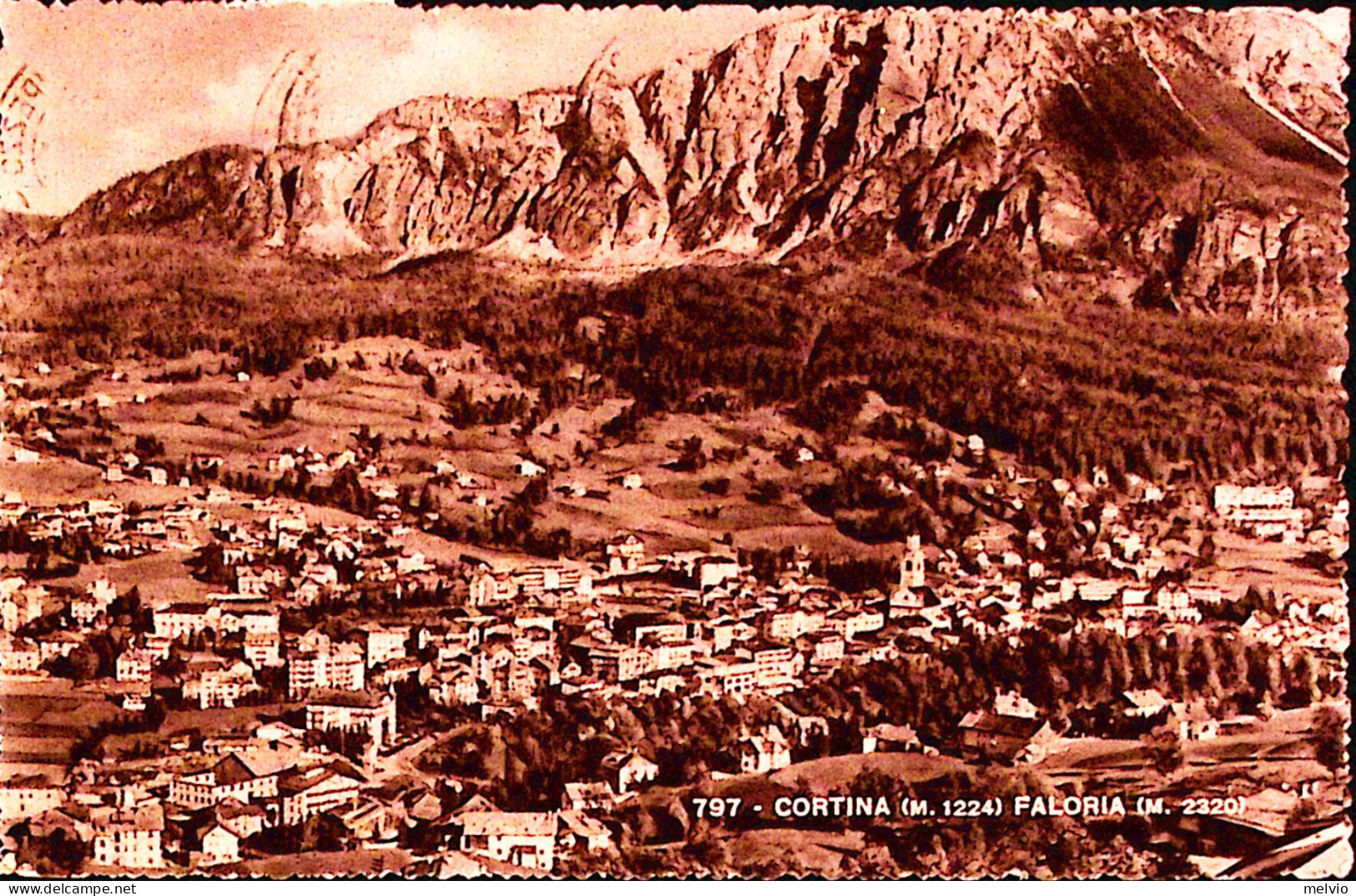 1953-CORTINA Faloria Viaggiata - Belluno