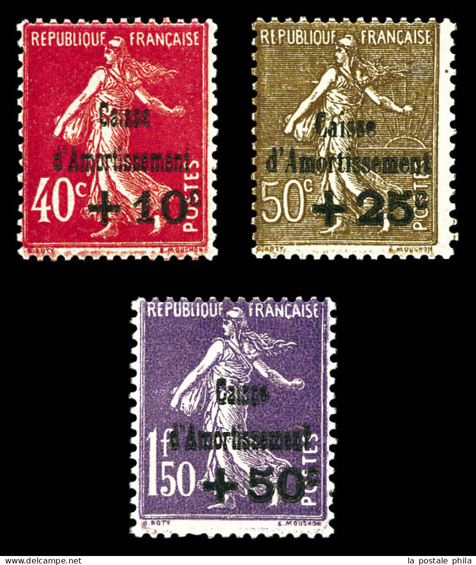 ** N°266/268, Série Caisse D'amortissement De 1930, TB  Qualité: **  Cote: 420 Euros - Unused Stamps