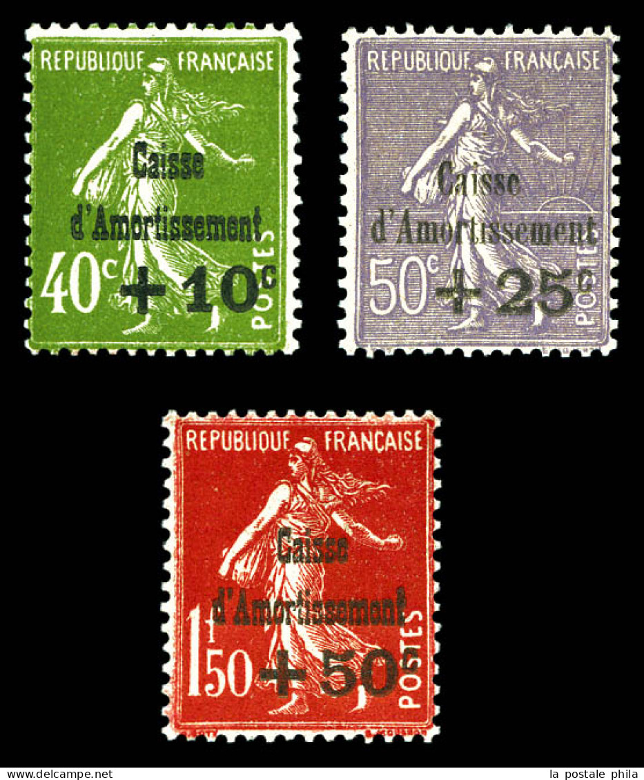 ** N°275/277, Série Caisse D'amortissement De 1931, SUP (certificat)  Qualité: **  Cote: 675 Euros - Neufs