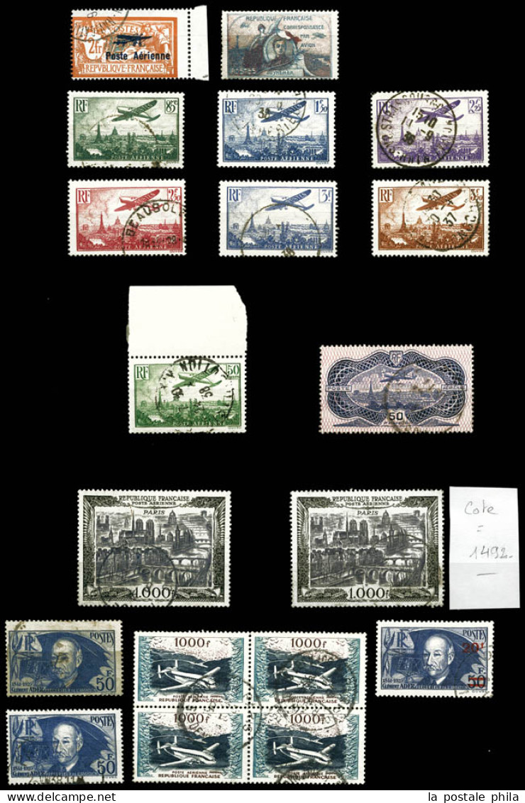 O 1927/1954: Lot De Timbres Obl Dont N°1, 14 Et 15. TB  Qualité: Oblitéré  Cote: 1492 Euros - 1927-1959 Usati