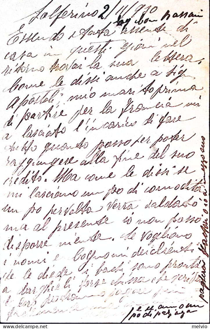 1930-Cartolina Postale Michetti C.30 Viaggiata Solferino (5.11) - Interi Postali