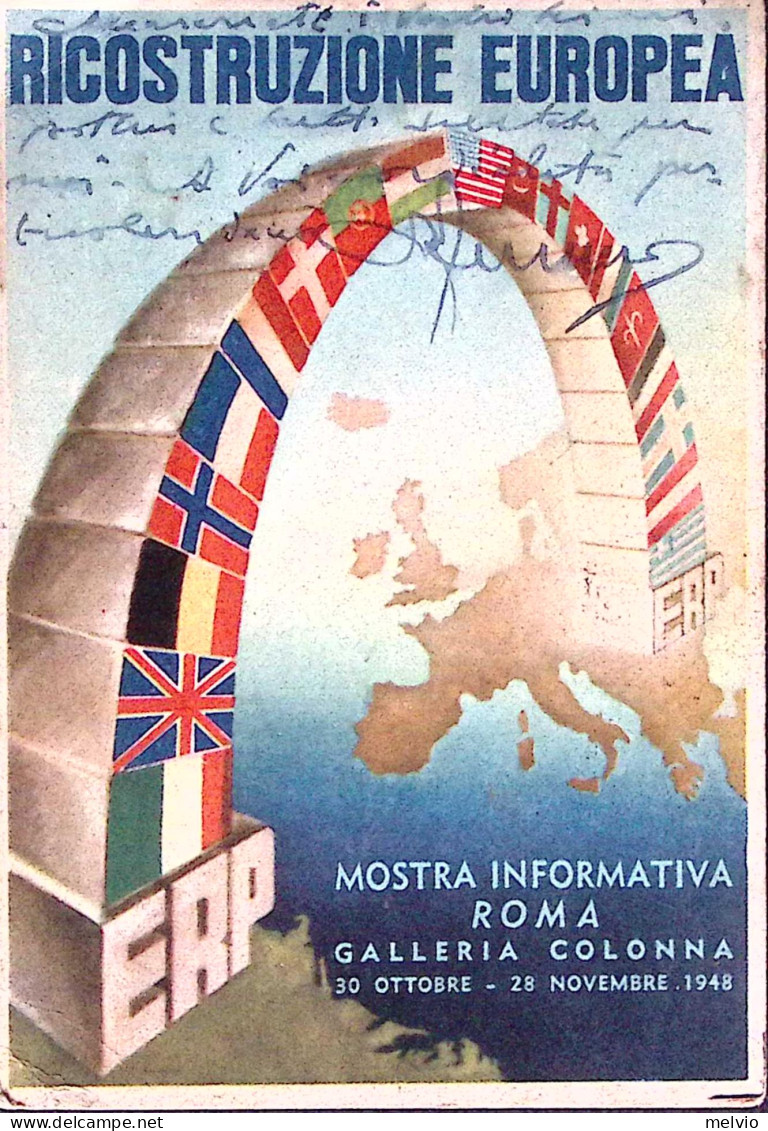 1950-MISSIONE AMERICANA ERP Viaggiata Roma (13.6) - Demonstrationen