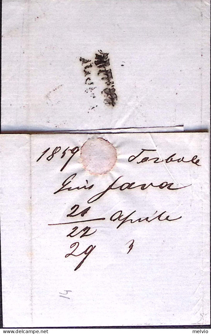 1859-AUSTRIA RIVA C1 (21.1) Su Sopracoperta Affrancata K.5 - Sonstige & Ohne Zuordnung