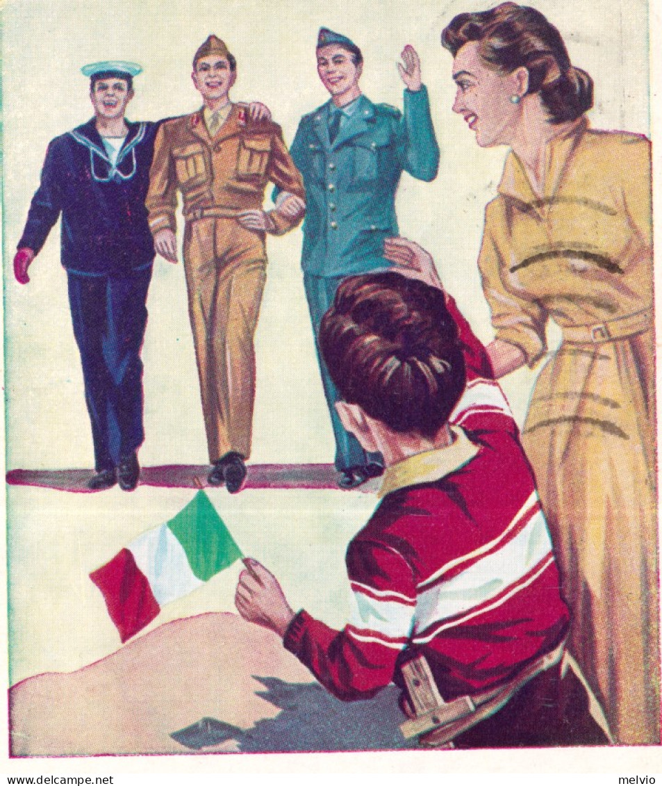 1959-GIORNATA FORZE ARMATE Viaggiata In Franchigia Miramare Di Rimini (5.11) Con - Patriottisch