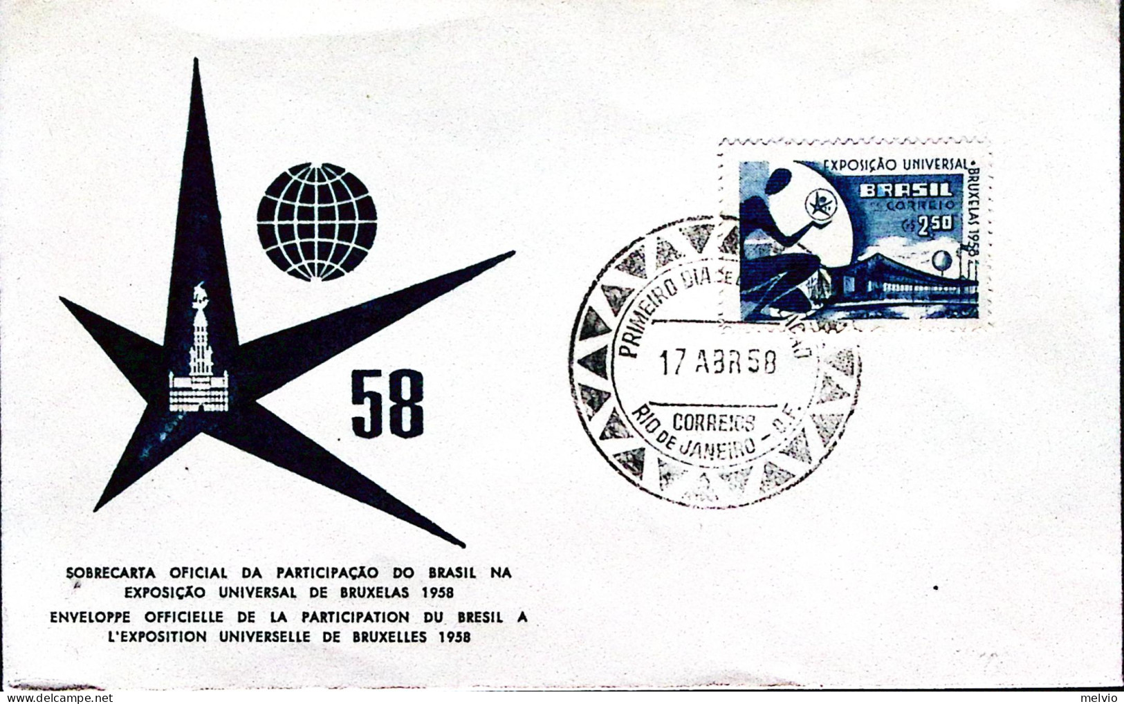 1958-Brasile Esposizione Bruxelles (645) Fdc - FDC