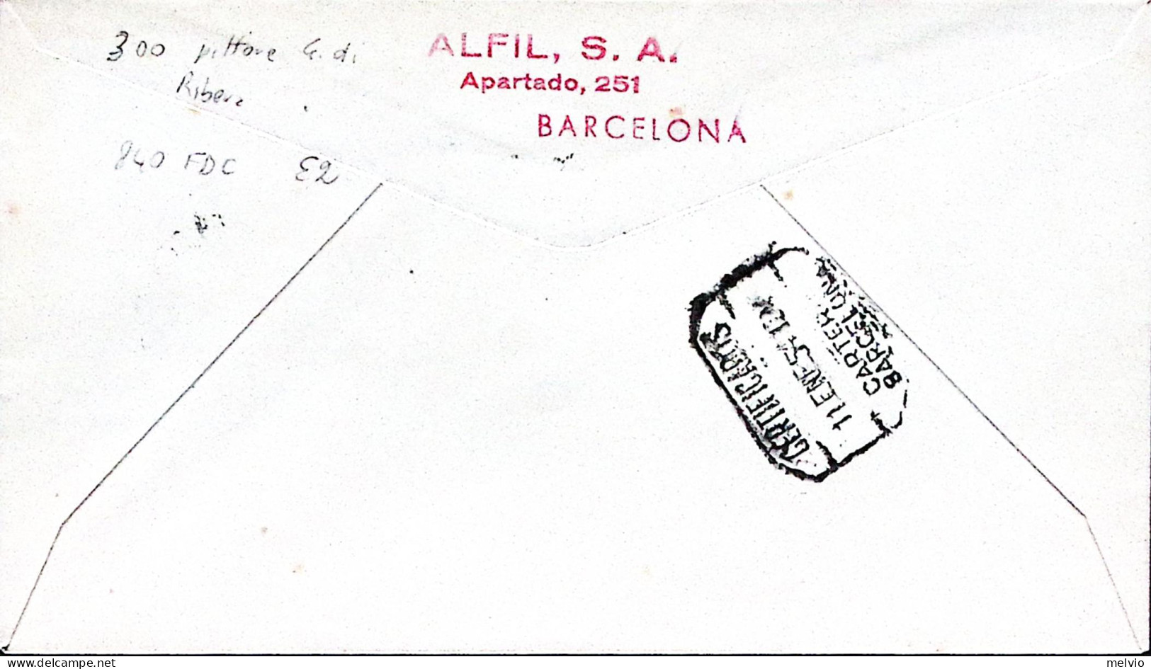 1954-SPAGNA Pittore J. De Ribera (840) Fdc - Other & Unclassified