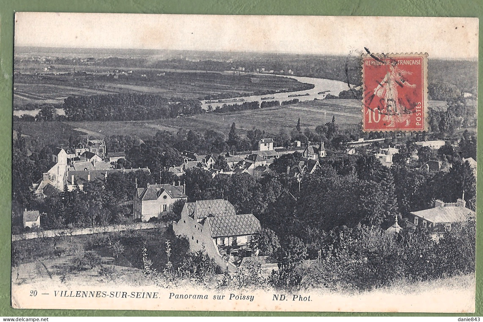 CPA  - YVELINES - VILLENNES SUR SEINE - PANORAMA SUR POISSY - - Villennes-sur-Seine