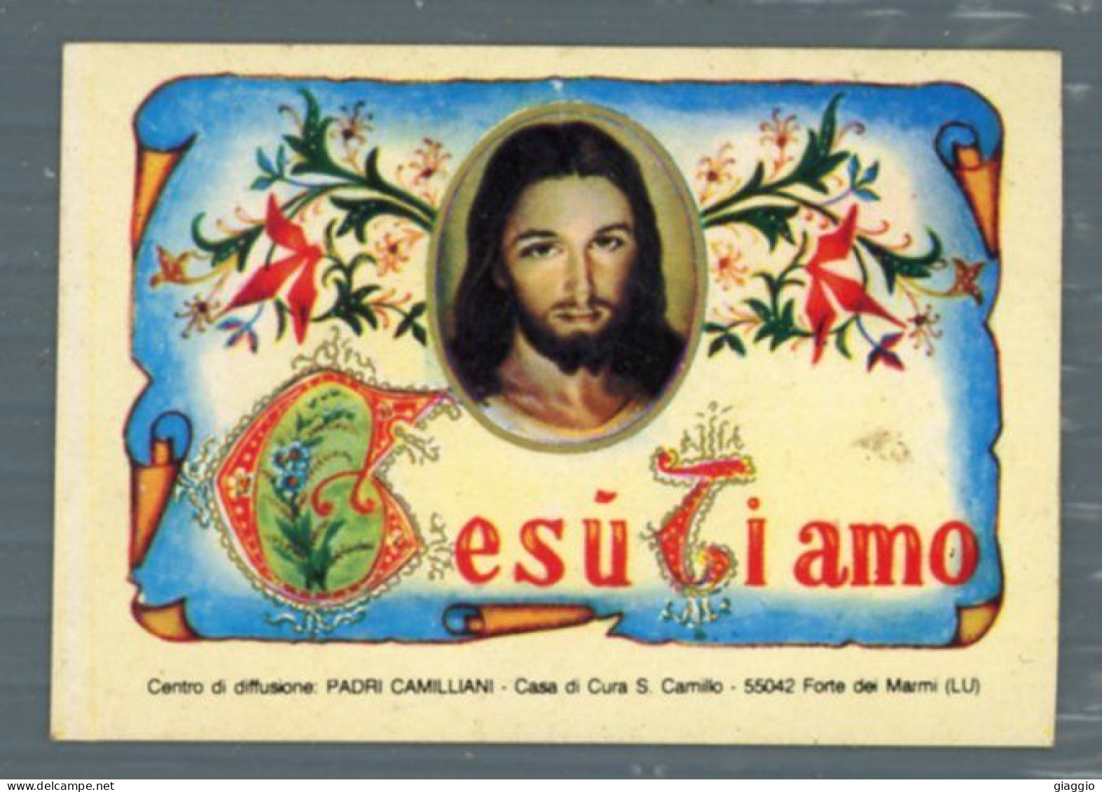 °°° Santino N. 9258 - Gesù Ti Amo - Adesivo °°° - Religione & Esoterismo
