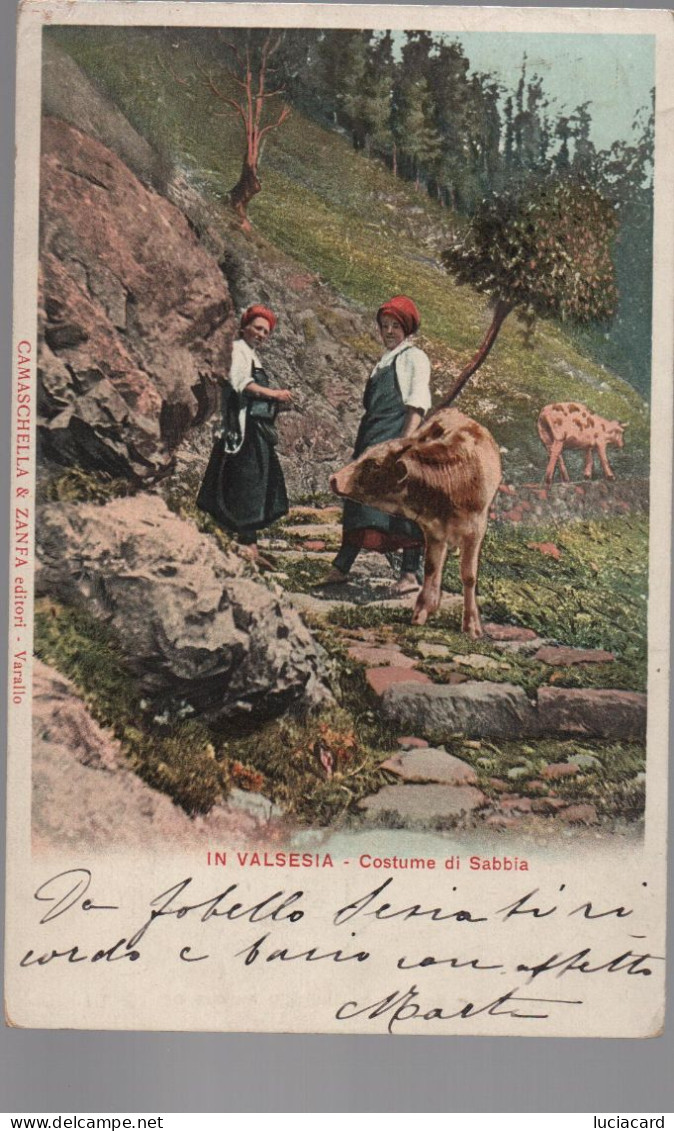 IN VALSESIA -COSTUME DI SABBIA -VARALLO -VERCELLI - Vercelli