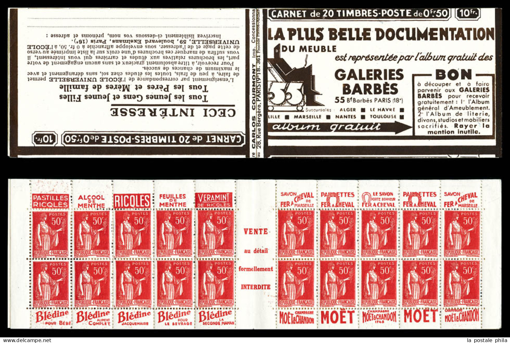 ** N°283-C38, Série 361, GALERIES BARBES Et EU, TTB  Qualité: ** - Alte : 1906-1965