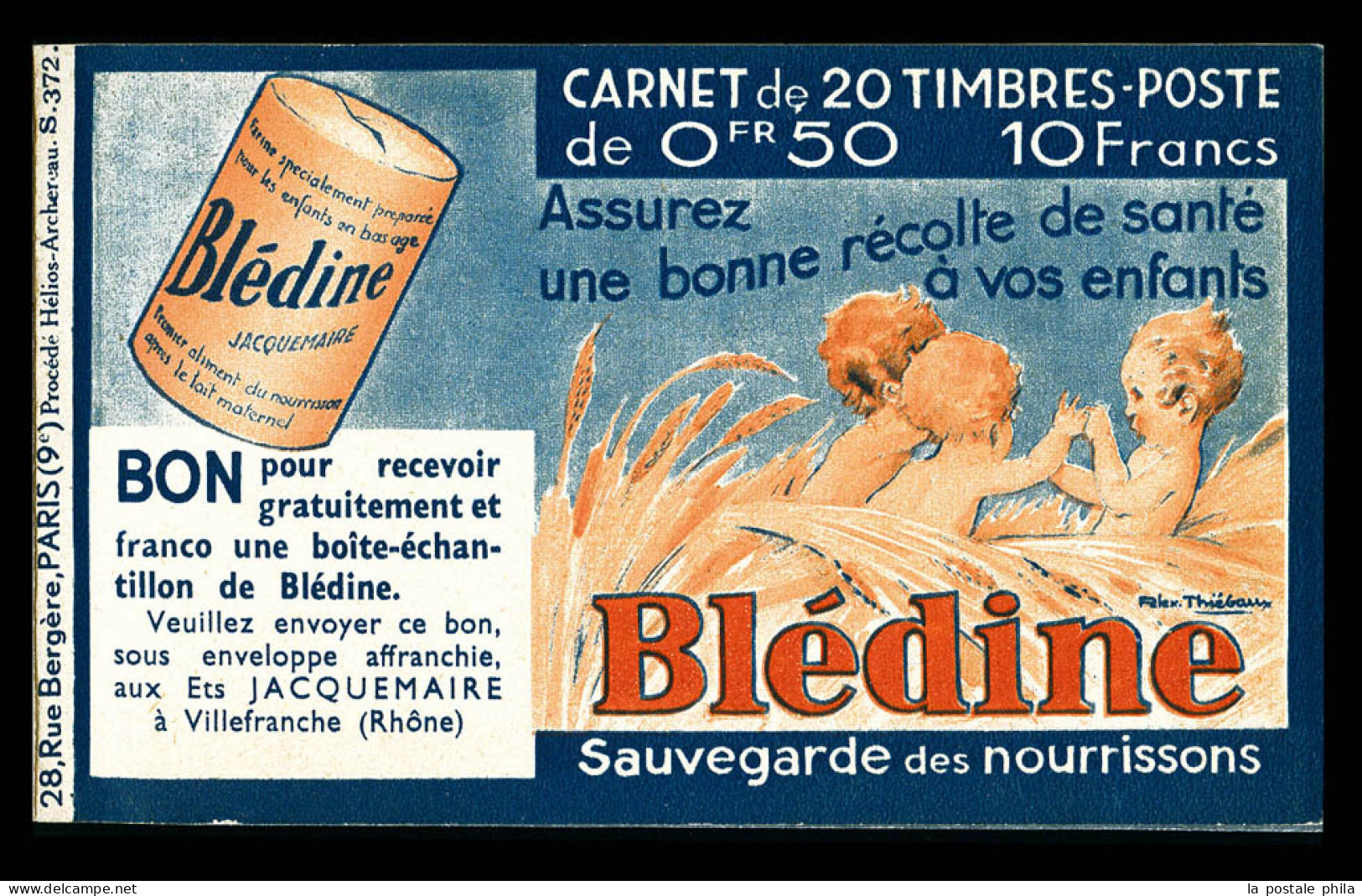 ** N°283-C39, Série 372-A, JAQUEMAIRE BLEDINE Et EU. SUP. R.R.  Qualité: ** - Vecchi : 1906-1965