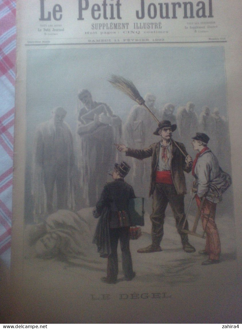 Le Petit Journal N°116 Le Dégel  Un Protecteur (angleterre-egypte!) Partition Mélancolia Méry Léopold Amat - Magazines - Before 1900
