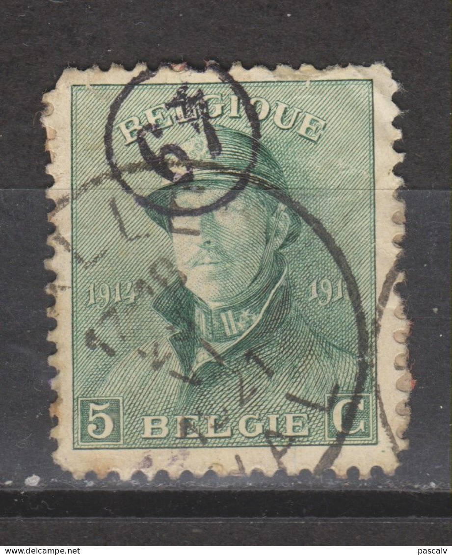 COB 167 Oblitération Centrale HALLE-HAL + Cachet Facteur 49 - 1919-1920 Roi Casqué