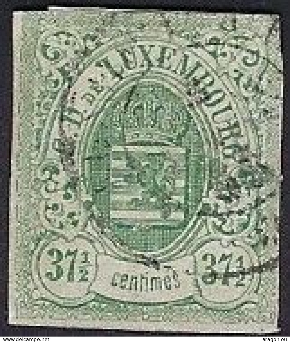 Luxembourg - Luxemburg - Timbres -  1859    17,5c.    °   Geprüft  Richter    Michel 10   VC. 250 - 1859-1880 Armoiries