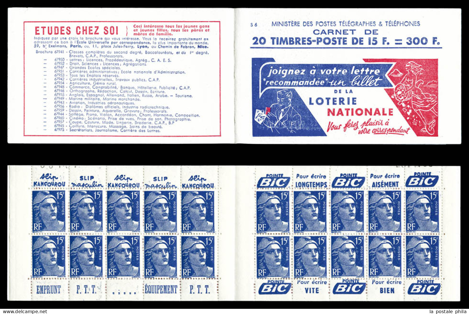 ** N°886-C19, Série 6, LOTERIE NATIONALE Et EU. SUPERBE. R.R.R.  Qualité: ** - Alte : 1906-1965